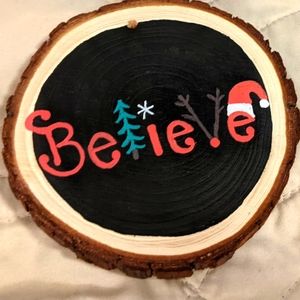 Wood slice ornament